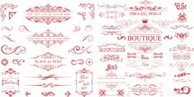 欧式花纹浮雕 矢量边框