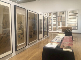 镜框画画展 