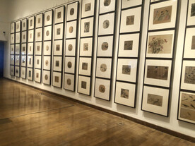 镜框画画展 