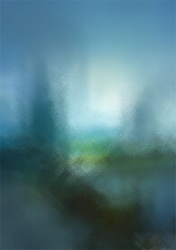 欧式园林绿油画背景