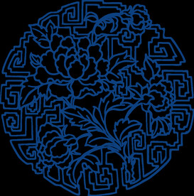中国风古典青花瓷图案