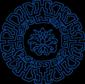 中国风古典青花瓷图案