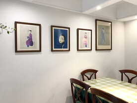 餐厅镜框画布置实景拍摄