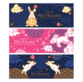 卡通中秋节  