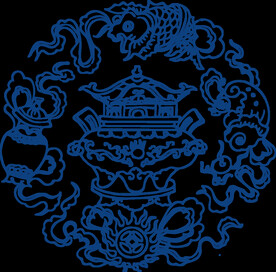 中国风古典青花瓷图案