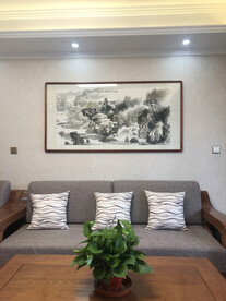 中式客厅山水画 
