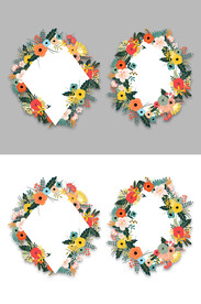 花卉边框