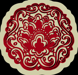  中国风中式窗花图案素材