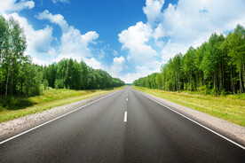 唯美公路风景图片