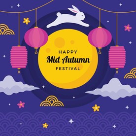 卡通中秋节 