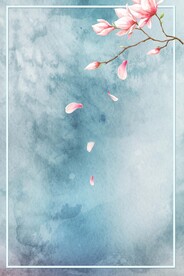 手绘古风插画背景图片 