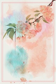   手绘古风插画背景图片 