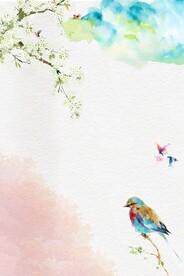 手绘古风插画背景图片 