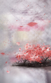 手绘古风插画背景图片 