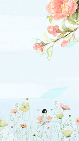  手绘古风插画背景图片 