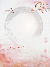  手绘古风插画背景图片 