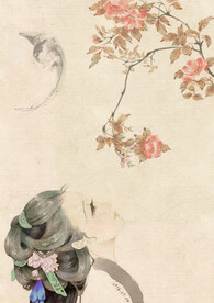  手绘古风插画背景图片 