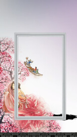  手绘古风插画背景图片 