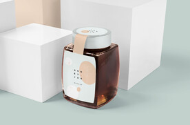 蜂蜜罐样机包装盒子样机展示模型