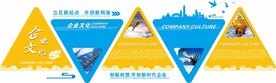 企业文化墙背景