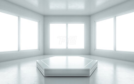 白色科技立体背景