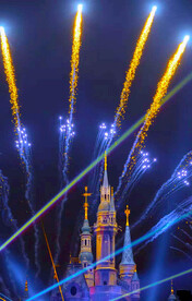 城市 烟花 图片