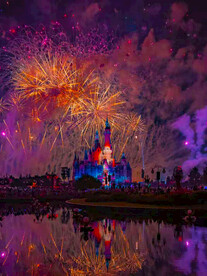 城市 烟花 图片 