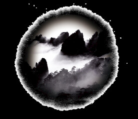  手绘古风插画背景图片 