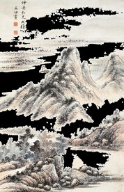 手绘古风插画背景图片 