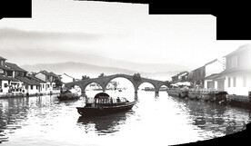  手绘古风插画背景图片 