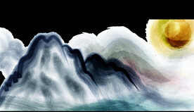 手绘古风插画背景图片 