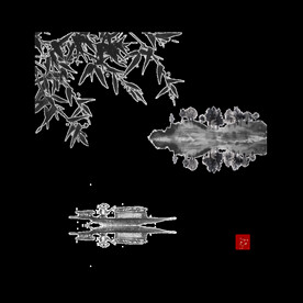 手绘古风插画背景图片 