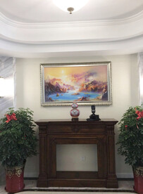 进门玄关画实景拍摄