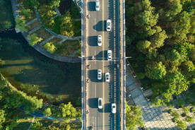 繁忙的椒江大桥