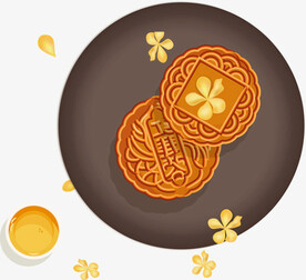 中秋节月饼图 