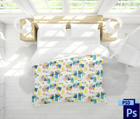 三件套床品四件套模版花色花型