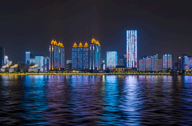 武汉汉江夜景 