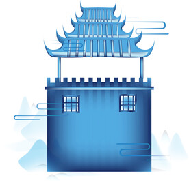 国潮手绘素材