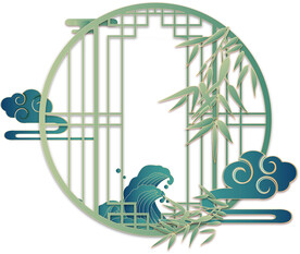 国潮手绘素材 