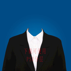 女款西装证件照素材