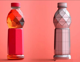 C4D模型饮料瓶运动能量碳酸水