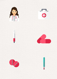 扁平化医疗小图标