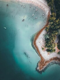 海边的俯视图