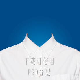 女白衬衫衣服素材