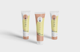 管子软管护手霜乳液瓶子样机