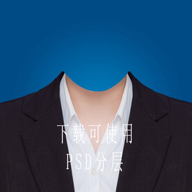 女款正装证件照西装素材