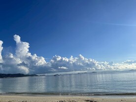 早晨的海边