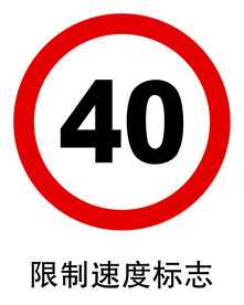 限制速度标志