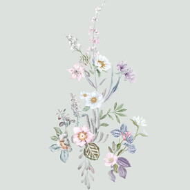 数码印花水彩花抽象花卉水彩花