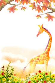 卡通可爱秋天背景